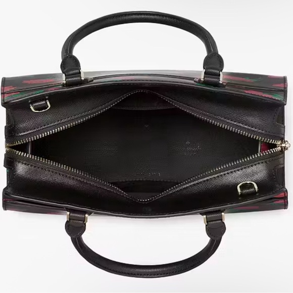 🥳HP🥳Kate Spade NWT Madison Rose Toss Printed Satchel - Picture 3 of 7